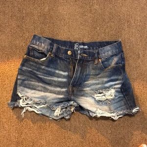 High rise shirts denim